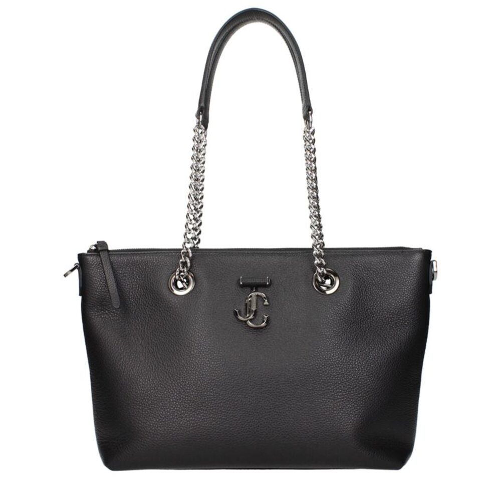 Jimmy Choo Black Leather Shoulder Women's Bag